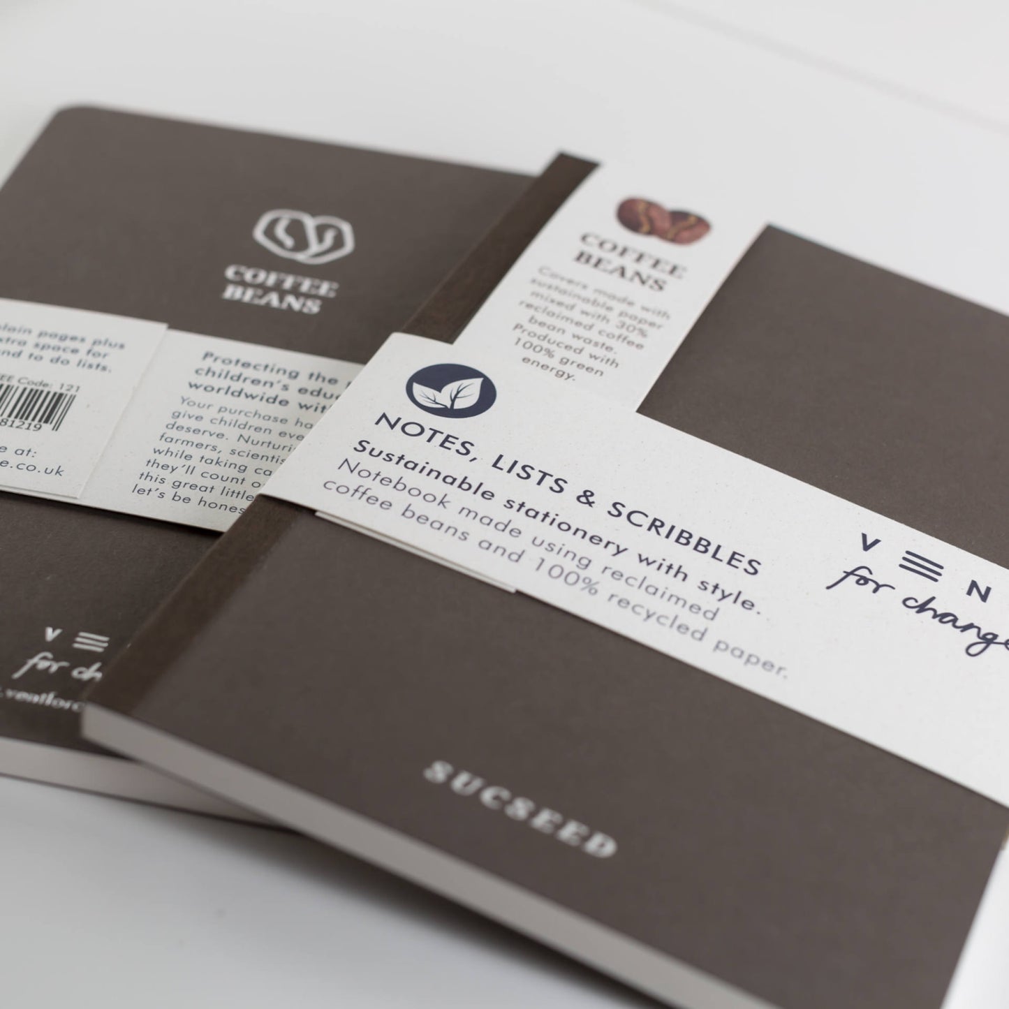 SUCSEED Sustainable Notebook - Coffee Beans