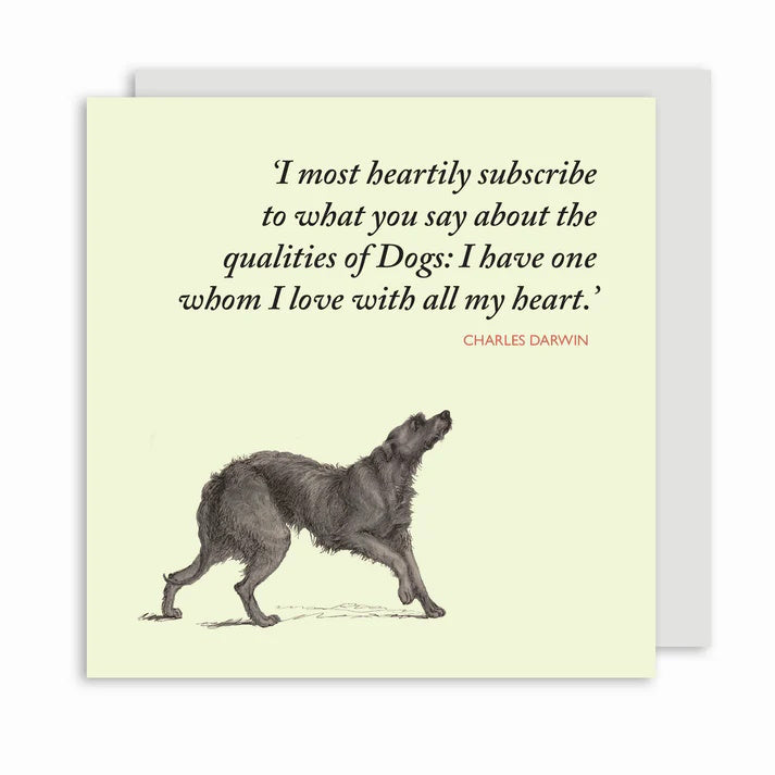 Darwin on Dogs Greeting Card from Cambridge University Library