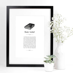 Book Lover A5 Print