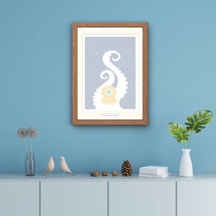 20,000 Leagues Under the Sea Matted Poster Print