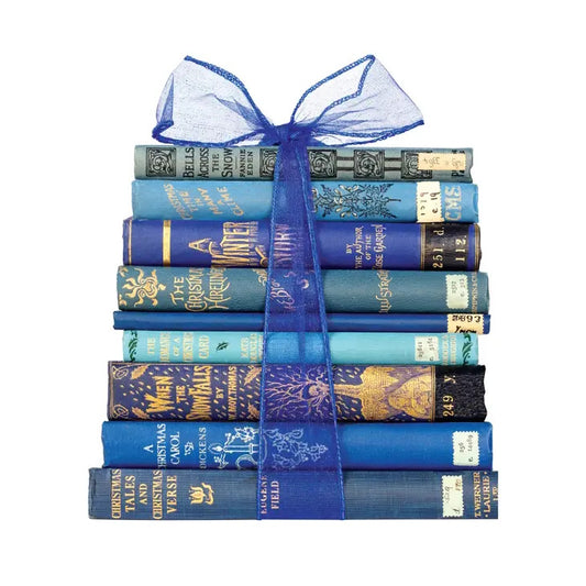 A Reader's Gift Blue Christmas Cards - Pack of 8 from the Bodleian Libraries.
