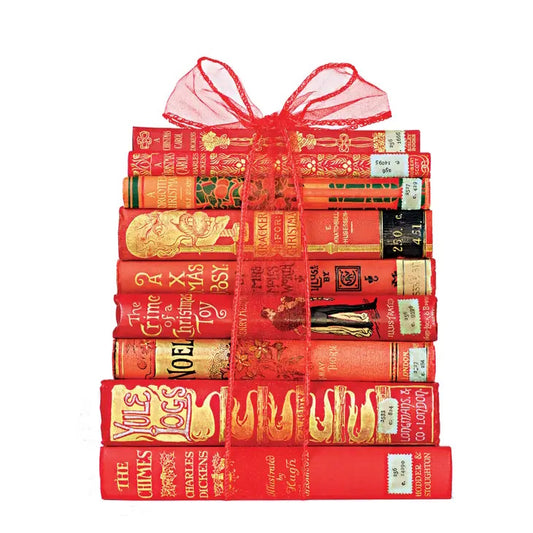 A Reader's Gift Red Christmas Cards - Pack of 8 from the Bodleian Libraries.