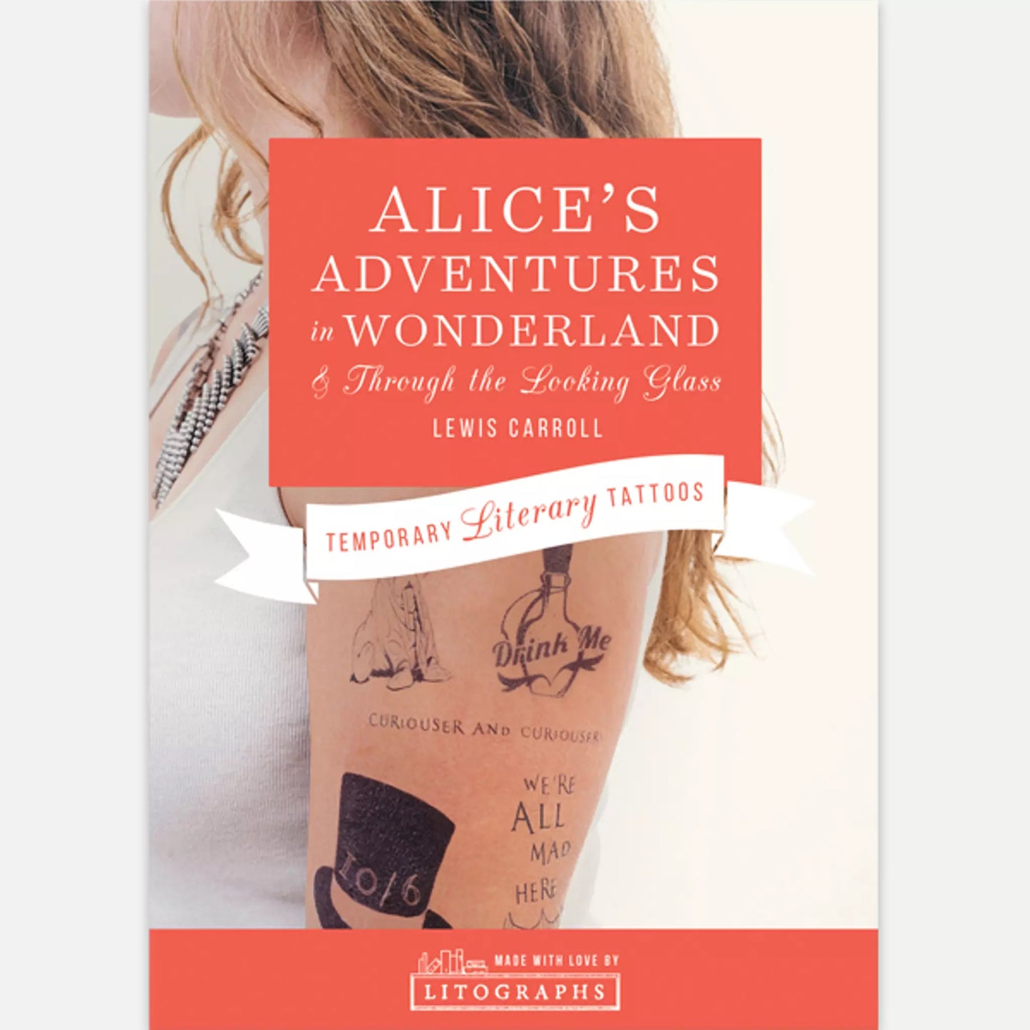 Alice in Wonderland Temporary Tattoo Pack 