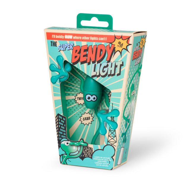 Super Bendy Light toy in its packaging on a white background