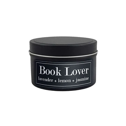 Book Lover Literary Tin Soy Candle 4oz from Fly Paper Products