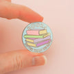 Books: Better Than Reality Enamel Pin