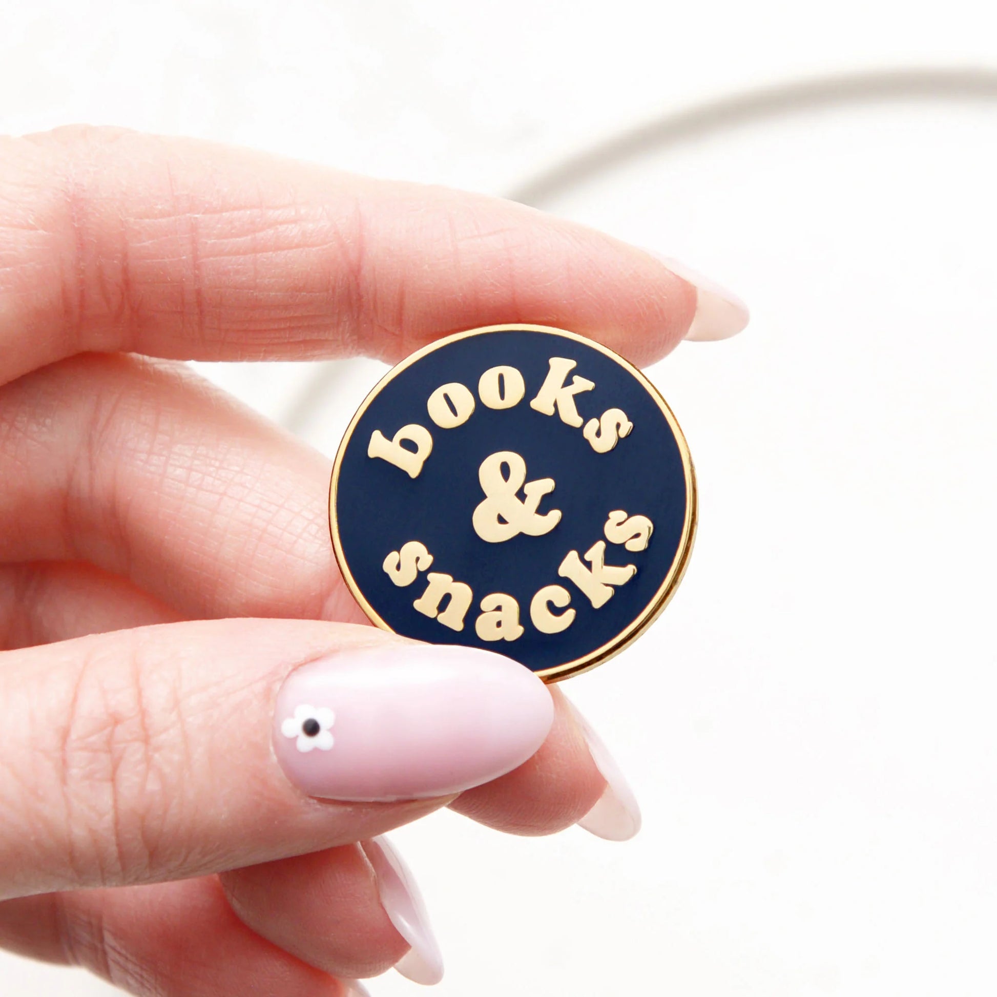 Books & Snacks - Enamel Pin