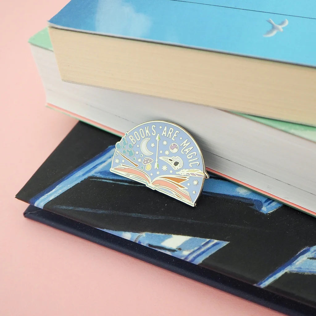 Books Are Magic Enamel Pin