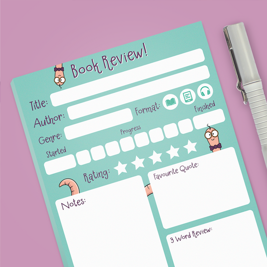 Book Review A6 Notepad