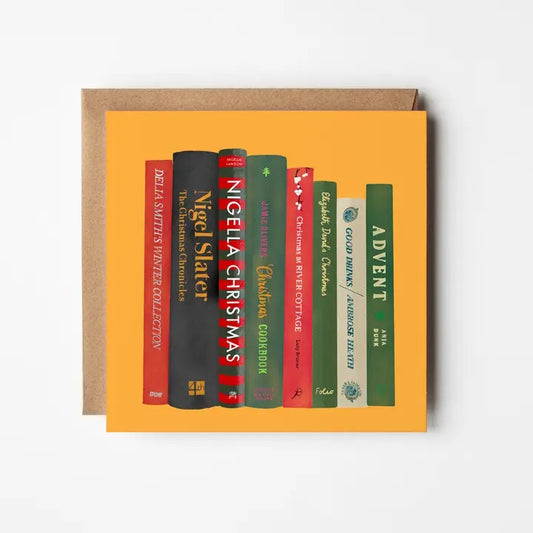 Christmas Cooking Books - Blank Greetings Card