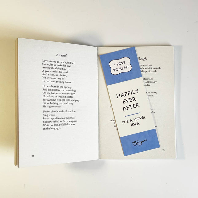 Classic Blue Penguin Paperback Bookmark