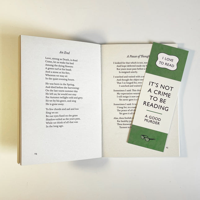 Classic Green Penguin Paperback Bookmark