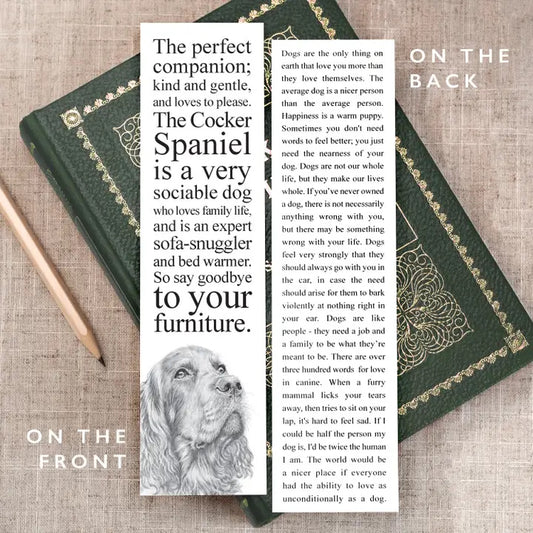 Green book with text and a dog illustration on a textured surface