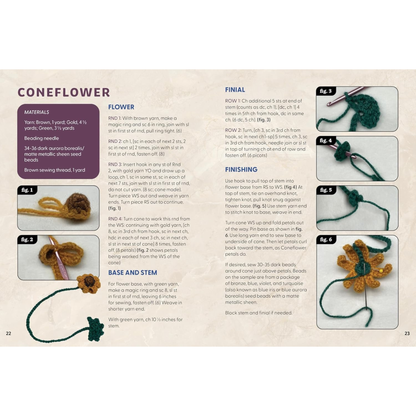 Crochet Botanical Bookmarks Kit