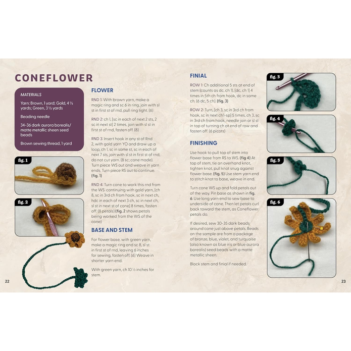 Crochet Botanical Bookmarks Kit