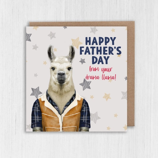 Drama Llama Father's Day Card