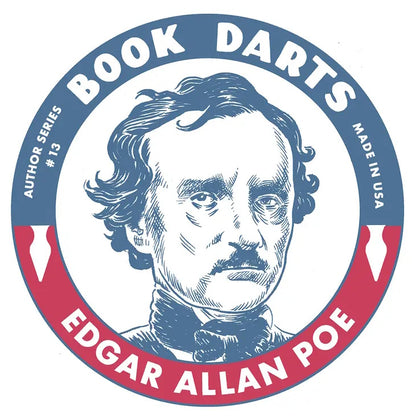 Edgar Allan Poe Author Series Book Darts Tin - Mixed 50 Darts