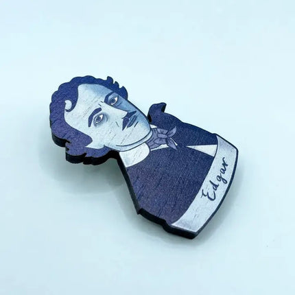 Edgar Allan Poe Wooden Pin