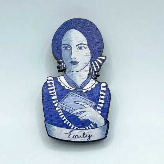 Emily Brontë Wooden Pin