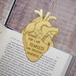 Frankenstein Anatomical Heart Brass Bookmark