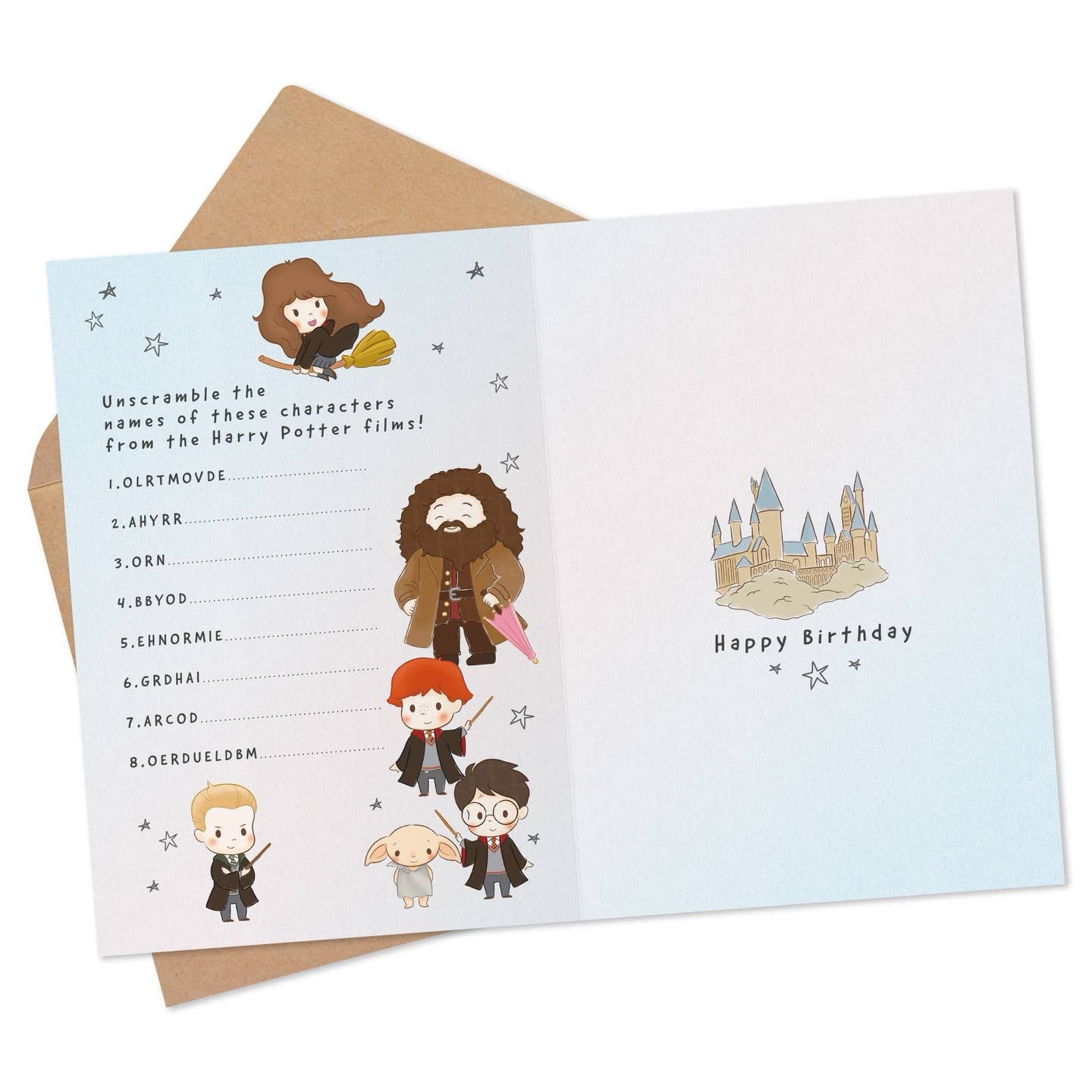 Granddaughter Birthday Card - Harry Potter Collection