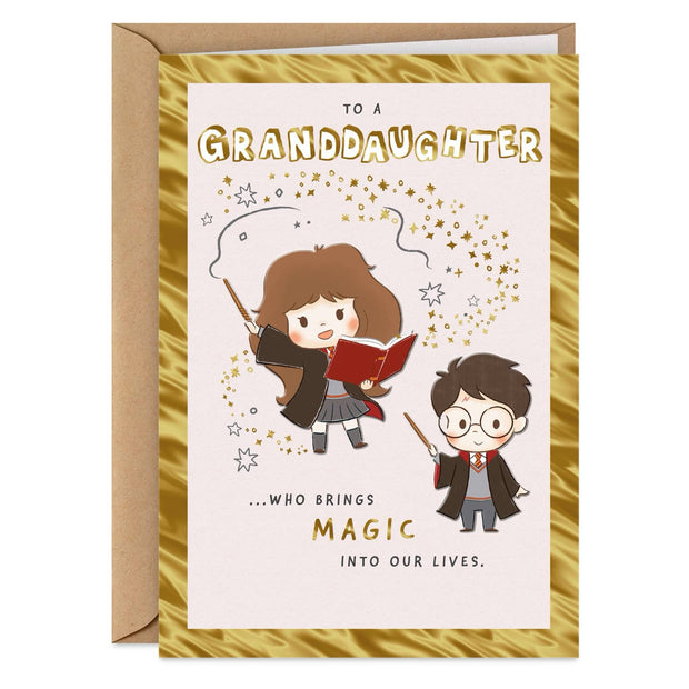 Granddaughter Birthday Card - Harry Potter Collection