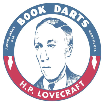 H.P. Lovecraft Author Series Book Darts Tin - Mixed 50 Darts