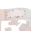 Inside card with black star and moon designs on a white background