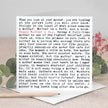 Mother's Day card with a heartfelt message on a light background with decorative elements.