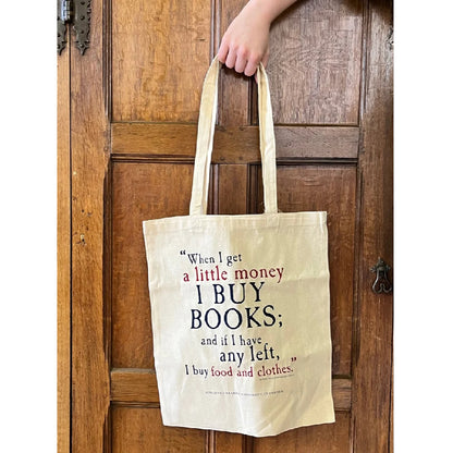 I Buy Books Cotton Tote Bag