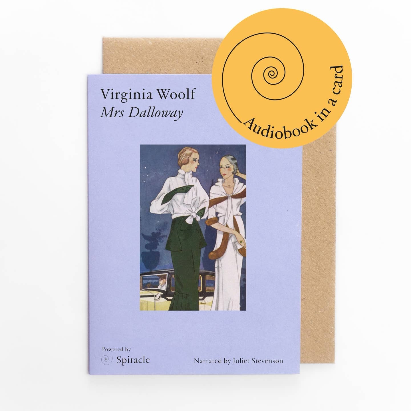 Audiobook in A Card: Mrs Dalloway By Virginia Woolf