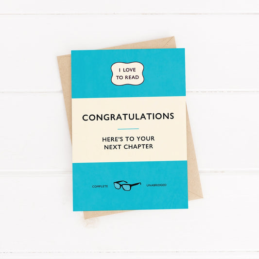 Congratulations - Here's To Your Next Chapter Card