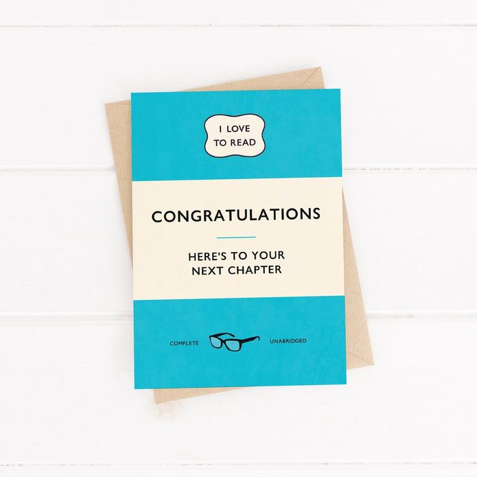 Congratulations - Here's To Your Next Chapter Card