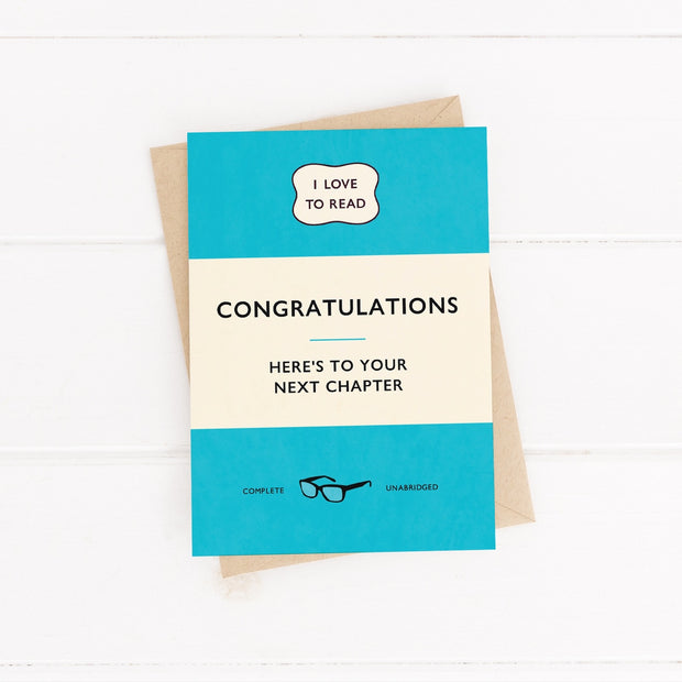 Congratulations - Here's To Your Next Chapter Card