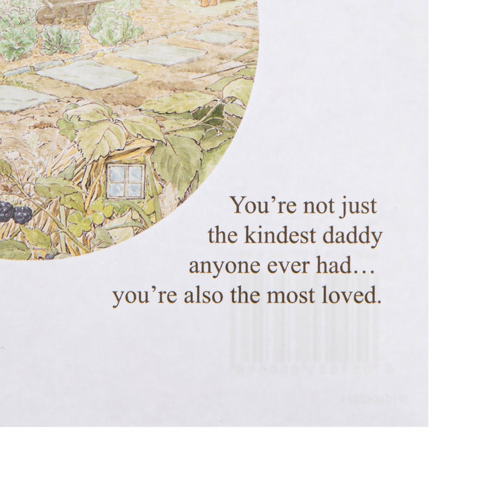 Birthday Card For Daddy - Peter Rabbit Design