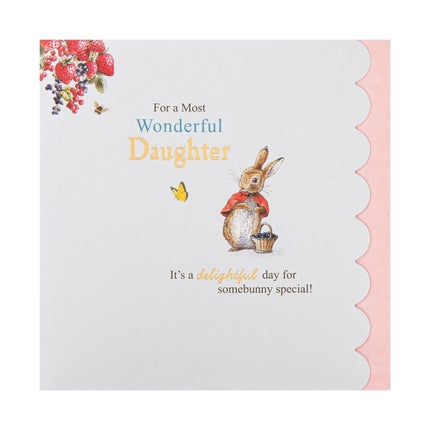 Birthday Card For Daughter - Peter Rabbit Design