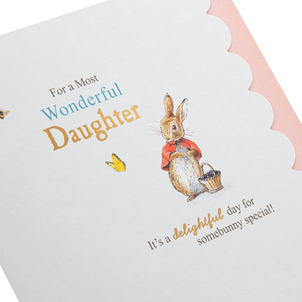 Birthday Card For Daughter - Peter Rabbit Design