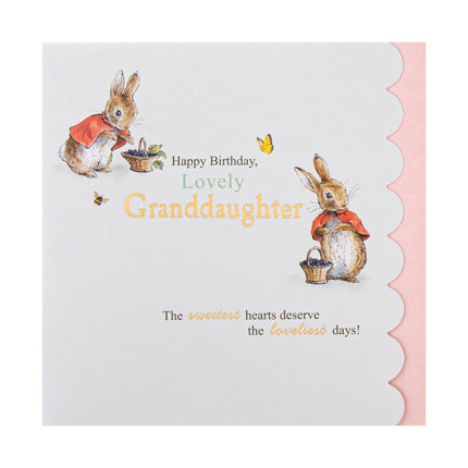 Birthday Card For Granddaughter - Peter Rabbit Design