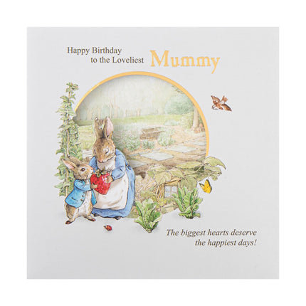 Birthday Card For Mummy - Beatrix Potter Peter Rabbit Design