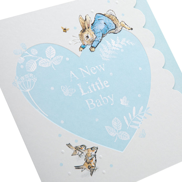 New Baby Boy Card - Beatrix Potter Peter Rabbit™ Design