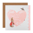 New Baby Girl Card - Beatrix Potter Peter Rabbit™ Design