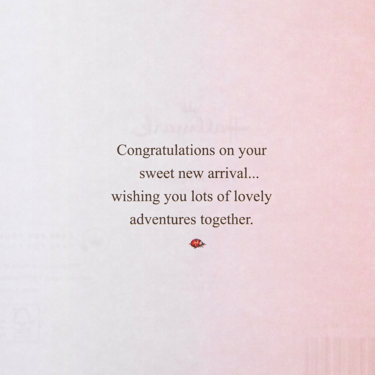 New Baby Girl Card - Beatrix Potter Peter Rabbit™ Design