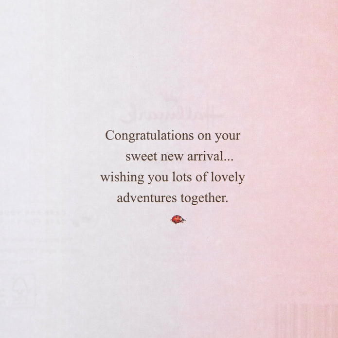 New Baby Girl Card - Beatrix Potter Peter Rabbit™ Design