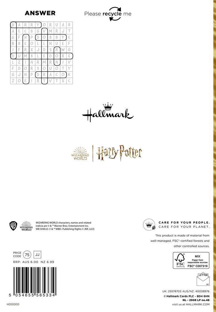 Daughter Birthday Card - Harry Potter Collection