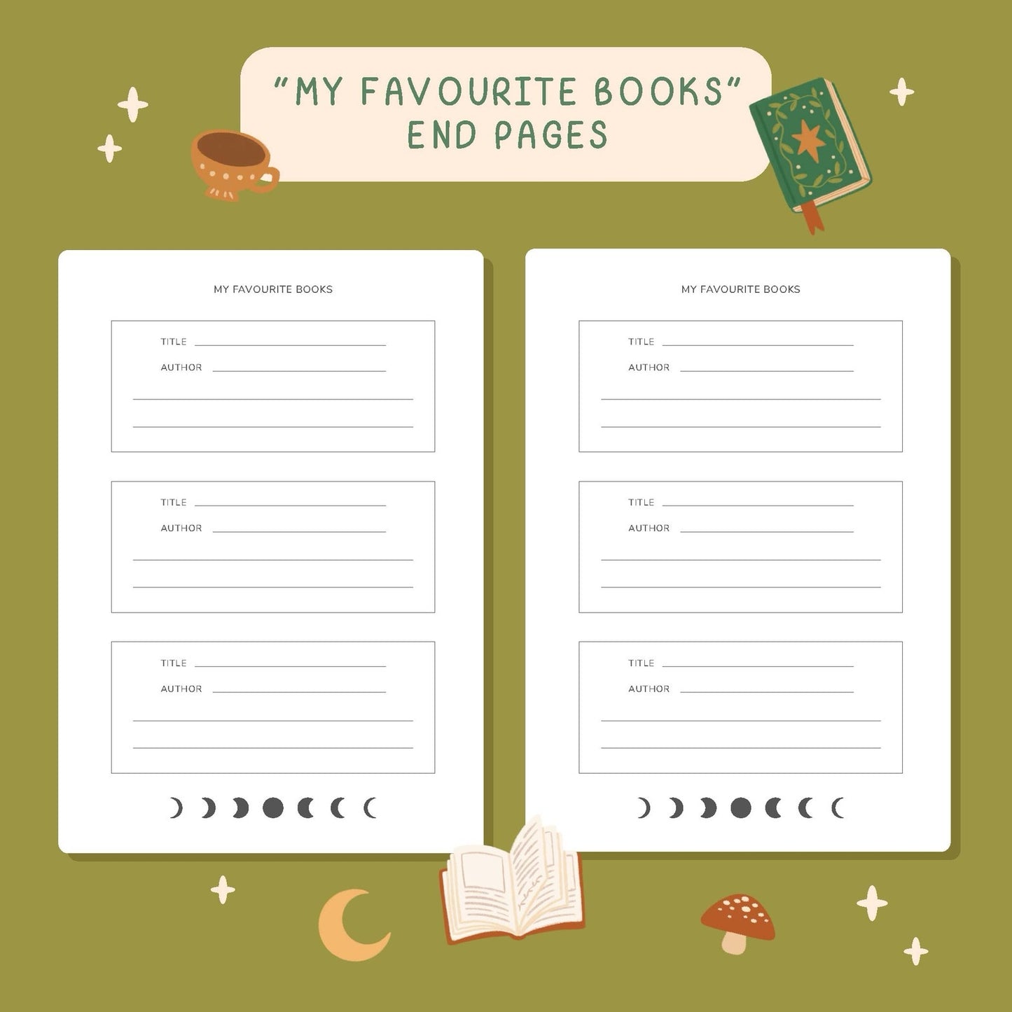 Fantasy Forest Reading Journal