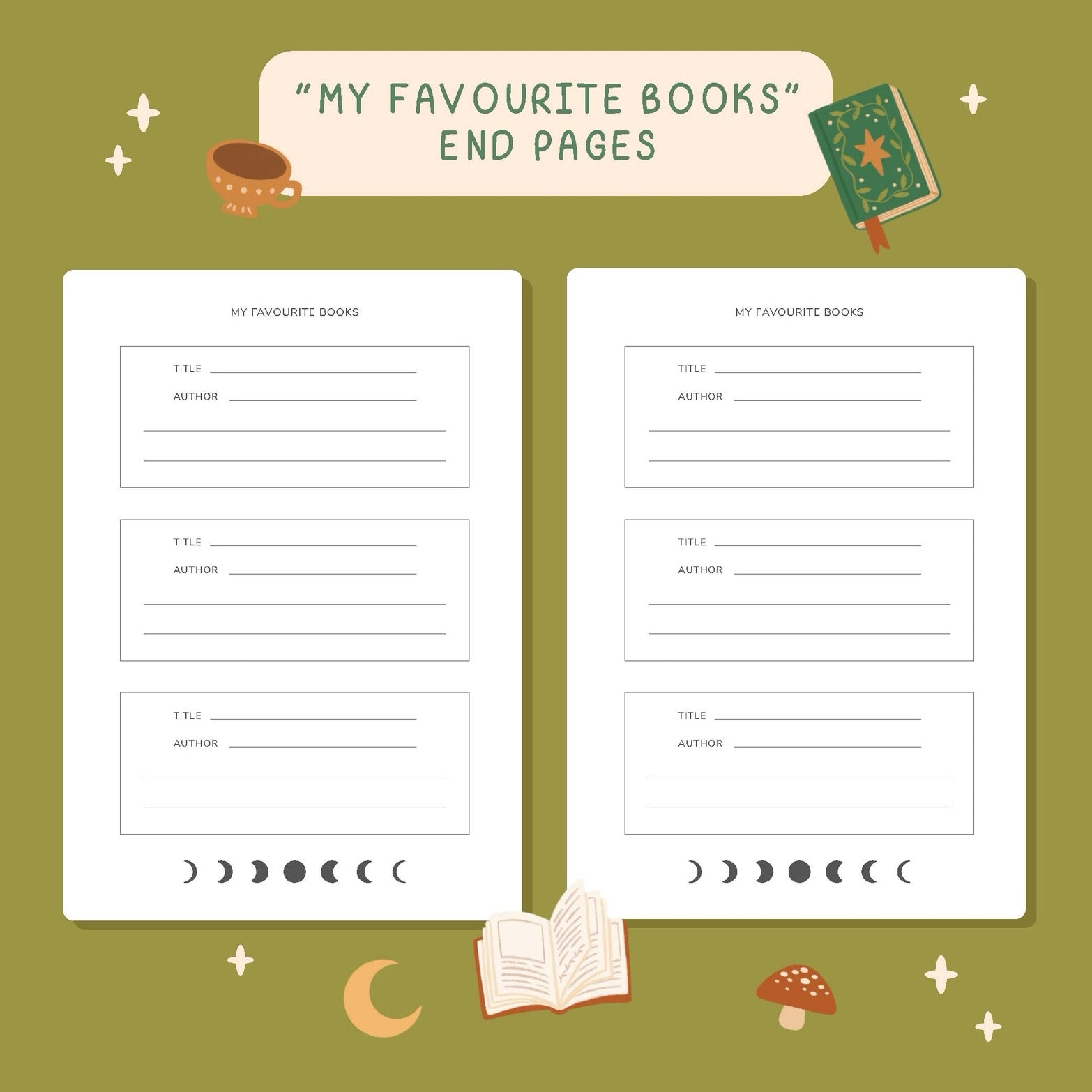 Fantasy Forest Reading Journal