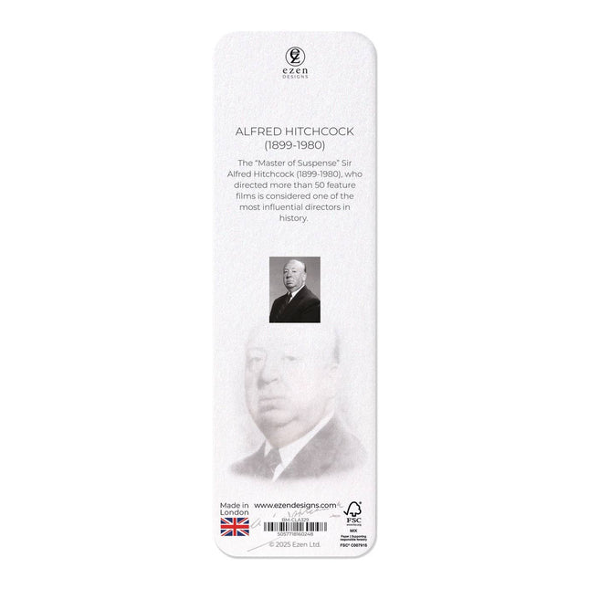 Portrait of Alfred Hitchcock Bookmark