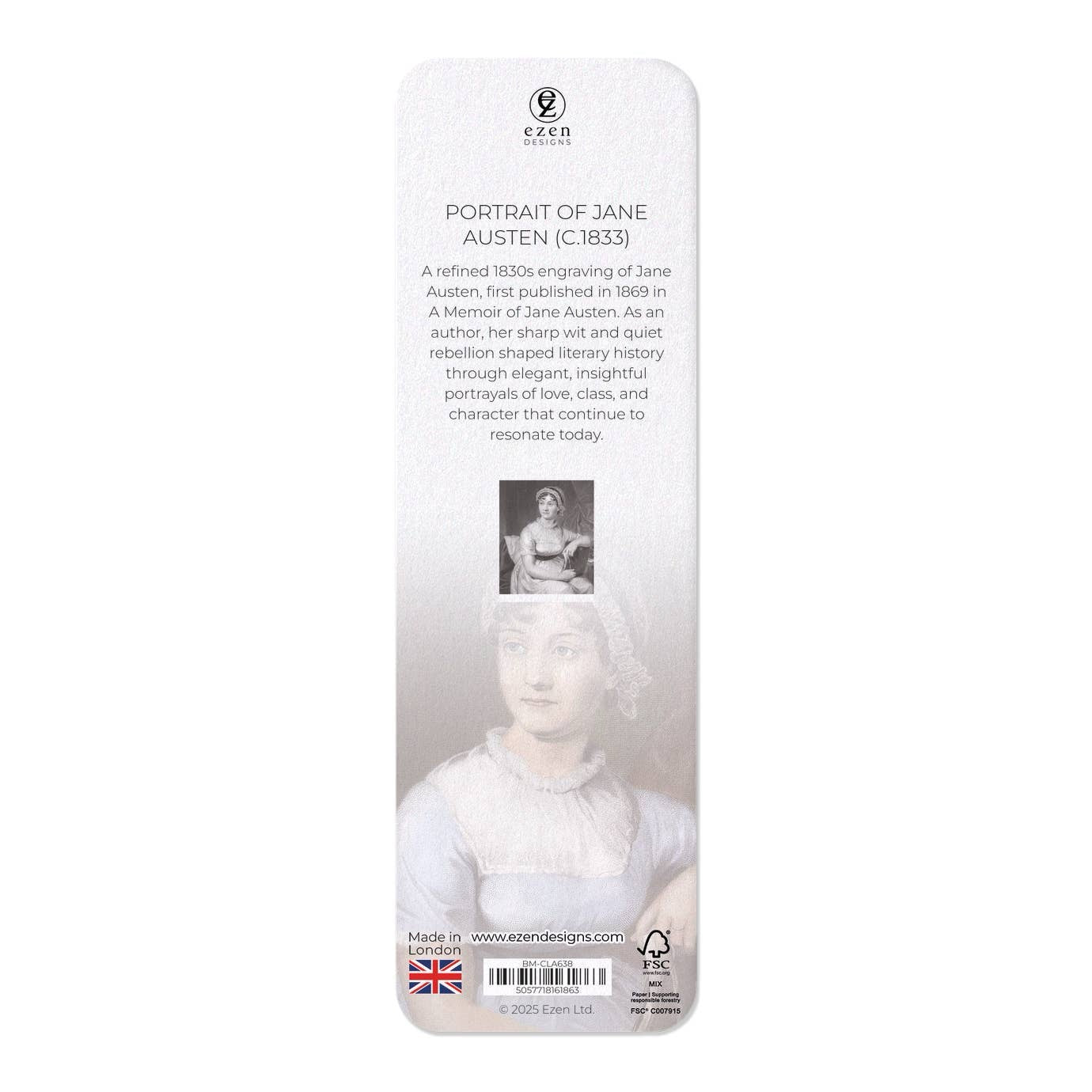 Portrait of Jane Austen Bookmark