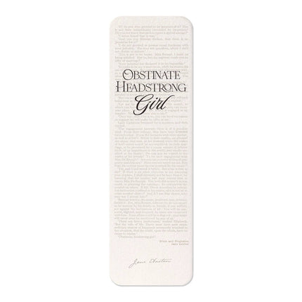 Obstinate, Headstrong Girl! (1813): Painting Bookmark