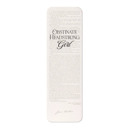 Obstinate, Headstrong Girl! (1813): Painting Bookmark
